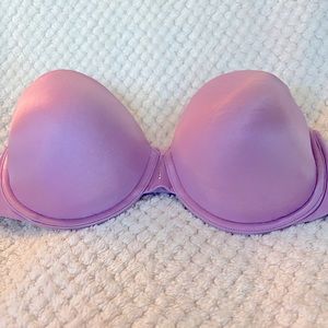 Victoria’s Secret Biofit Multi-Way Lightly Lined Strapless Bra 34D Rose Bandeau